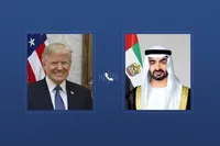 گفت‌وگوی تلفنی رئیس امارات با ترامپ درباره تحولات خاورمیانه