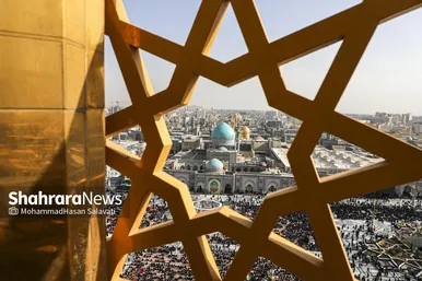 گزارش تصویری | عزاداری شهادت رهبر معظم انقلاب اسلامی، در حرم امام‌رضا(ع) - ۱