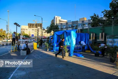 حال و هوای شهر مشهد در شب عید غدیر خم