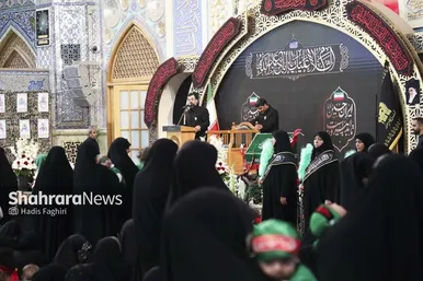 گزارش تصویری | مراسم شیرخوارگان حسینی در حرم امام‌رضا(ع)