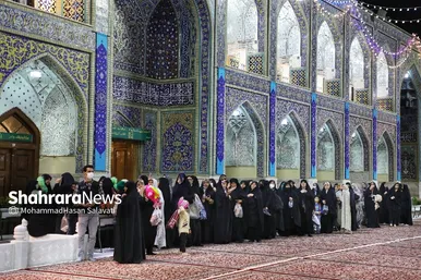 بازگشایی صحن انقلاب حرم مطهر رضوی در آستانه نیمه شعبان