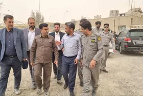 رئیس سازمان حفاظت از محیط زیست از محل ورودی آب از افغانستان به ایران بازدید کرد