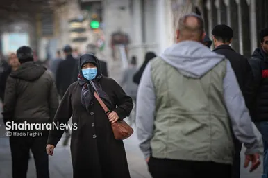 «مشهد» غرق در گردوغبار شدید (۵ دی‌۱۴۰۲)