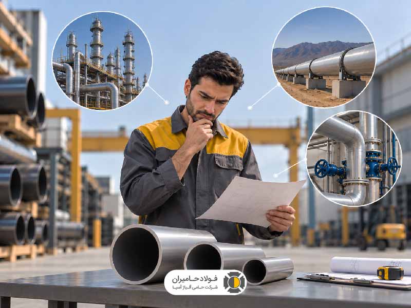 انتخاب لوله بر اساس کاربرد | چرا فقط قطر و ضخامت برای خرید کافی نیست؟