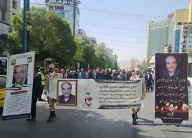 پیکر جانباز شهید&laquo;حاج عبدالرضا عامری&raquo; تشییع شد