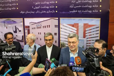 گزارش تصویری | افتتاح ۳۳ پروژه بهداشتی، درمانی، دانشجویی و فرهنگی با حضور وزیر بهداشت در خراسان رضوی