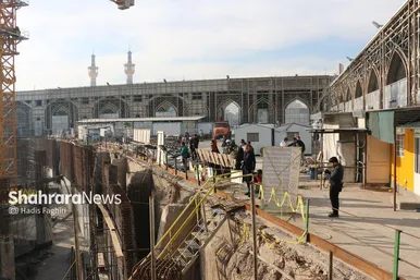 بازدید اصحاب رسانه از مهم‌ترین پروژه‌های عمرانی حرم مطهر رضوی