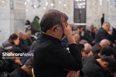 گزارش تصویری | عزاداری هئیت باغ گندم یزد در حرم مطهر رضوی