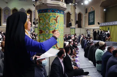 دیدار شاعران و اساتید ادبیات فارسی با رهبر انقلاب
