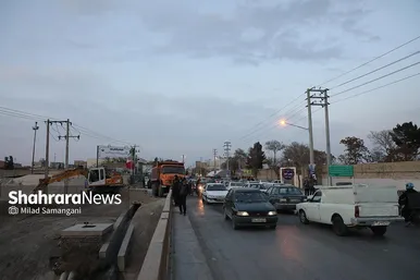 آغاز عملیات اجرایی طرح تعریض «پل دهرود» در مشهد