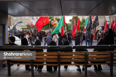 گزارش تصویری | آیین خیمه سوزان عصر عاشورا در بلوار هاشمیه مشهد (۴ تیر ۱۴۰۵)