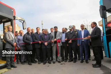 گزارش تصویری | بهره‌برداری از ۱۸ دستگاه اتوبوس و مینی‌بوس جدید در بلوار توس مشهد