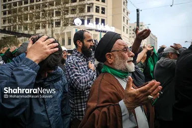 دسته عزای علوی در روز شهادت حضرت علی(ع) در مشهد
