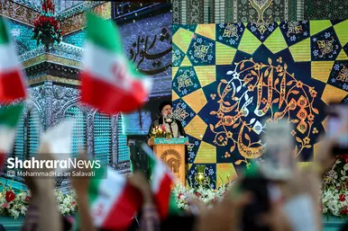 سخنرانی رئیس جمهور منتخب در حرم مطهر رضوی