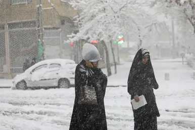 بارش برف در مشهد ۲
