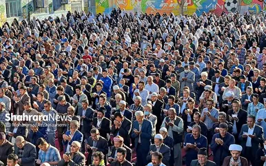 نماز عید سعید فطر مهاجران افغانستانی در محله گلشهر