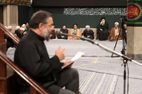 ویدئو | روضه‌خوانی حاج محمود کریمی در شب تاسوعای سال ۱۴۰۳ در حضور رهبر شهید انقلاب