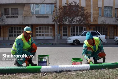 رنگ بهار در خیابان‌های مشهد