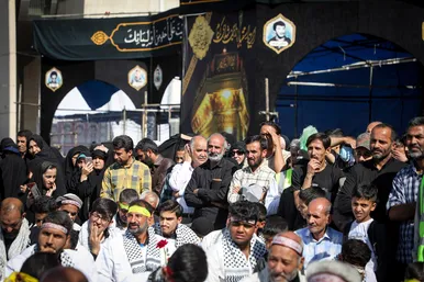 مراسم استقبال کاروان پیاده انصار الحسین (ع)