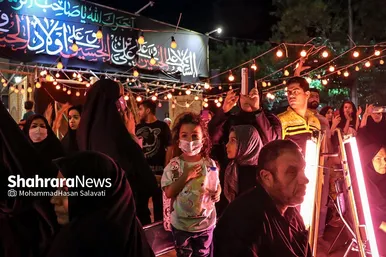 آئین سنتی مشعل گردانی نجفی‌ها در شب تاسوعا