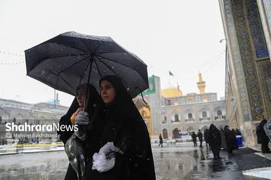 گزارش تصویری | یک روز برفی در حرم مطهر امام رضا(ع) - ۲۱ بهمن ۱۴۰۳