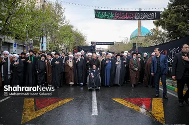 دسته عزای علوی در روز شهادت حضرت علی(ع) در مشهد