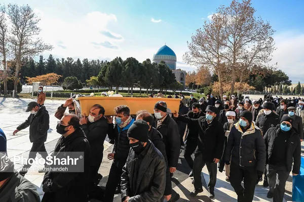 تشییع پیکر مرحوم «محمدحسن راستگو» در مشهد + تصاویر