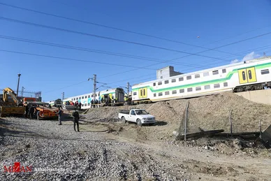 برخورد دو قطار مترو تهران ـ کرج