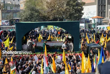 گزارش تصویری | تشییع پیکر سردار شهید نیلفروشان در مشهد