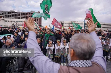 گزارش تصویری | اجتماع عظیم منتظران ظهور در مشهد ۱