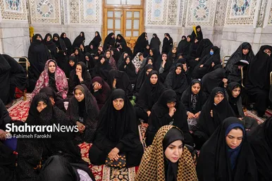 گزارش تصویری | عزاداری هئیت باغ گندم یزد در حرم مطهر رضوی