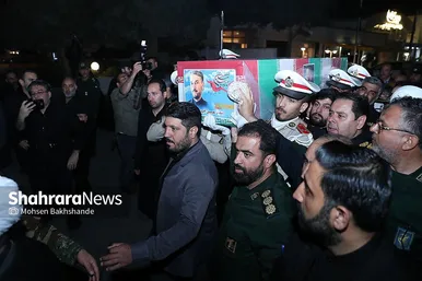 عکس‌های استقبال از پیکر شهید امیر عبداللهیان در مشهد (۳ خرداد ۱۴۰۳)