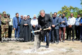 مراسم آغاز عملیات اجرایی فاز یک بوستان ۲۵ هکتاری جهان&zwnj;شهر و بهره&zwnj;برداری از ۹ پروژه فرهنگی، عمرانی و فضای سبز منطقه ۸