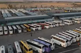 اعزام ۸۰۰ دستگاه اتوبوس به مرز مهران برای انتقال زائران محرم ۱۴۰۵