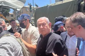 نتانیاهو بالاخره از پناهگاه خارج شد