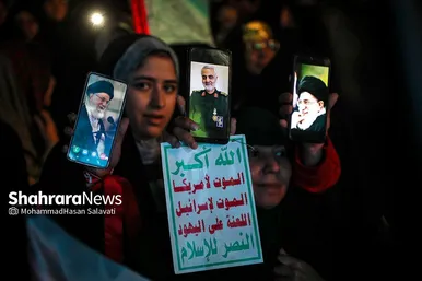 جشن مردم مشهد در حمایت از مردم فلسطین و عملیات «طوفان الاقصی»