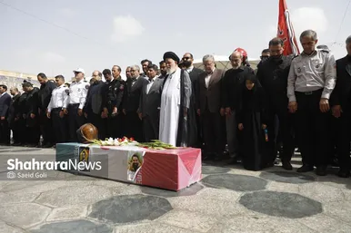 گزارش تصویری | مراسم تشییع پیکر آتش‌نشان فداکار «شهید رضا فخریان» در مشهد
