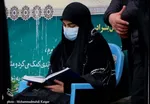 زیارت پدر در کرمان | حضور فرزندان بر مزار حاج قاسم سلیمانی + تصاویر