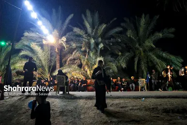 گزارش تصویری | پیاده روی شبانه زائران اربعین در طریق العلماء