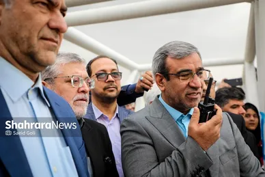 گزارش تصویری | آغاز عملیات اجرایی بزرگراه سیدالشهدا و بازدید از تصفیه‌خانه پرکندآباد با حضور استاندار خراسان رضوی
