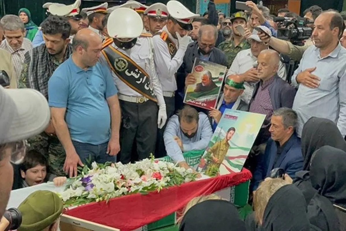 ویدئو | وداع با پیکر شهید جانی بت اوشانا در معراج شهداء