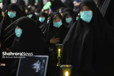مراسم خطبه خوانی شب عاشورا در حرم مطهر رضوی‎‎‎‎