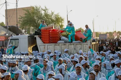 گزارش تصویری | شروع فعالیت و خدمت کاروان شهرداری مشهد در شهر نجف اشرف