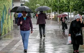 بارش باران در راه خراسان رضوی (۲۰ آبان ماه ۱۴۰۱)