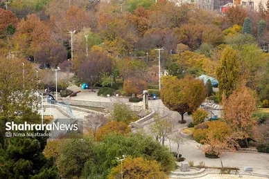 طبیعت پاییزی بوستان های مشهد