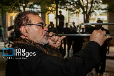 گزارش تصویری | مراسم عزاداری مشق شمشیر