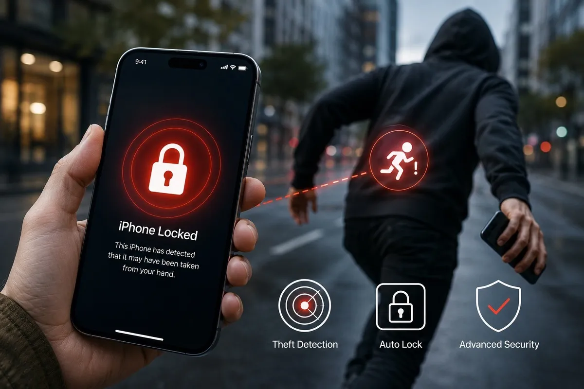 اپل قابلیت ضد سرقت جدیدی برای آیفون توسعه می‌دهد؛ قفل خودکار هنگام دزدیده شدن گوشی