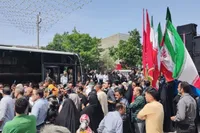 کاروان پیاده حسینی از مشهد مقدس عازم کربلا شد