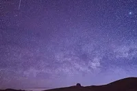 ویدئو| آسمان شب در کویر ریگ جن