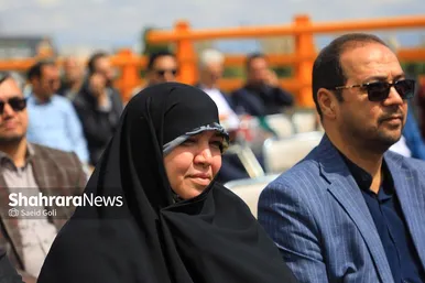 گزارش تصویری |بهره‌برداری از اتصال بزرگراه شهید سلیمانی به بلوار نماز، ۸۱ دستگاه ون و احداث مسیل اقبال
